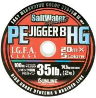 Шнур Sunline PE Jigger 8HG 0.33 мм 100м 60Lb Фотографія